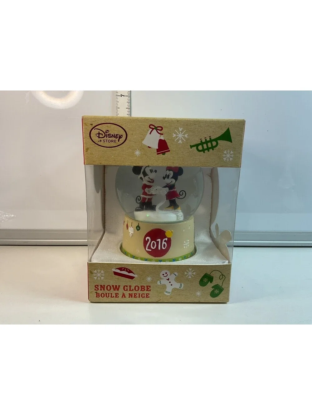2016 Mickey And Minnie Snowglobe NIB